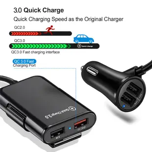 4 Usb Qc 3.0 Car Charger Quick Charge 3.0 Car Fast Charger A