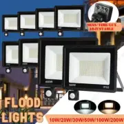 200/100/50/30/20/10W LED Flood Light Security Lamp Motion Sensor Outdoor Wall