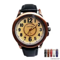在飛比找松果購物優惠-真皮復古刻度手錶 大錶頭流行錶 男錶 女錶 情侶對錶 韓國流