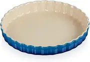 Le Creuset Heritage Fluted Flan Dish, Stoneware, 28 cm, 1.82 kg, Azure, 71120282200001