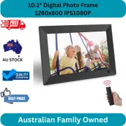 10.1" Digital Photo Frame, 1280x800 IPS, 1080P Image, Video/MP3/Clock/Remote (No