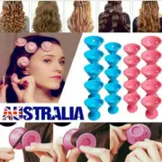 30x Magic Silicone Hair Curlers Rollers No Clip Formers Styling Curling DIY Tool