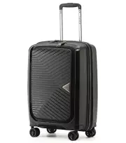 Tosca Space-X 55 cm 4-Wheel Carry On Suitcase - Black
