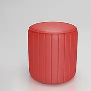 Faux Leather Vanity Stool, Upholstered Make up Bench, Foot Stool, Vanity Chair Tufted Footrest Stool Makeup Stool for Living Room, Dressing Room,E,30cm (D 30cm)