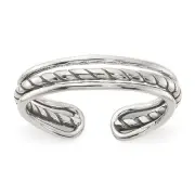 Sterling Silver Antiqued Toe Ring
