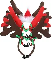 BESPORTBLE Pet Antler Headpiece Dog Christmas Hat Deer Horn Style Headband for Small Pet Festivals