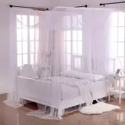Cotton Loft Heavenly Crystal 4-Post Sheer Mosquito Netting Bed Canopy, One Si...