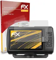 atFoliX 3x protective film compatible with Garmin Striker Vivid 7cv armored film matt &shock resistant 05 FX ANTIREFLEX