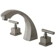 Kingston Brass KS4368CQL Two-Handle Roman Tub Faucet, Brushed Nickel, Nickel