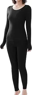 [Krujecnt] Long Johns for Women, Winter Warm Base Layer Set, Underwear Set, Johns, Thermal Underwear, Long Johns Base Layer for Cold Weather