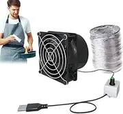 Upgraded Exhaust Fan | USB Adjustable Speed Solder Absorber | Potable Wall Mount Fan Fume Extractor, Mini Air Ventilation Blower Extractor Exhauster Inline Booster for Basements or Ki