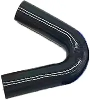 135 Degree V-Shaped Silicone Hose Intercooler Turbo Air Intake Pipe Coupler Blue Red Black ID8 10 12 14 16 18 20 22 25 28-90 MM(Black,150MM_ID28)