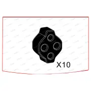10 Redback Front Exhaust Mounts for HSV Commodore Senator Grange Maloo Clubsport