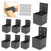 Pergola Bracketspcs,4“x 4"(Actual 3.6 "x 3.6") Rafter Post Brackets,Pergola 8