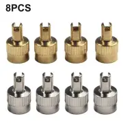 Silver Tyre Valve Cap Set for Cars Protect from Mud Dirt and Rainwater