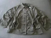 NWT OSKA "Haru" Pocket/Brushed/Washed Detail Jacket - size 4 16/18UK RRP£289.00