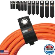 Iron Forge Cable Extension Cord Wrap Organizer, 12 Piece Multi-Pack of Storag