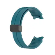 Nevenka 20mm Samsung Watch Band Magnetic Folding Clasp for Galaxy Watch 4/5-DarkBlue