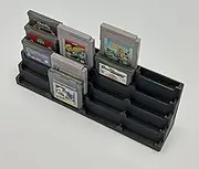 Display Tower, Rack, Case for Game Boy Advance, Game Boy Color, and Original GB Games (Holds 20 Games) (Black)