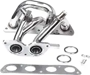 Muzhen Store Exhaust Systems Stainless Steel Tube Exhaust Manifold Modification For 99-07 Compatible With MRSMR2 Compatible With Spyder 1.8L DOHC 4 Cylinder Engines