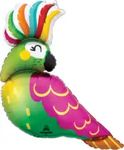 Tropical Balloons 31" Tropical Parrot Balloon Shape