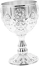 Home Goblet Creative Design Metal Relief Pattern Cup for Liquor and Spirits