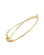 Georg Jensen 18K Yellow Gold Mercy Abstract Bangle Bracelet