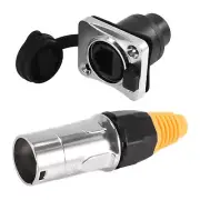 IP67 RJ45 Connectors / Ethernet RJ45 Plug + Socket for Outdoor Ethernet F3M4
