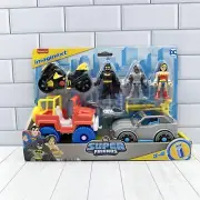 DC Super Friends Batman Cyborg Wonder Woman Cars Bicycle Vehicles Bike Imaginext
