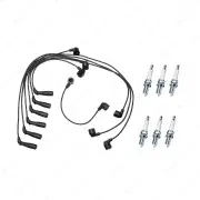 Bosch Ignition Leads + 6 Denso Iridium TT Spark Plugs for Toyota 4 Runner VZN130