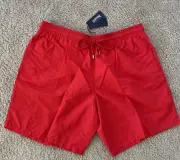 NWT 100% Authentic VILEBREQUIN MOOREA Swim Trunks - MEN - RED - 5XL