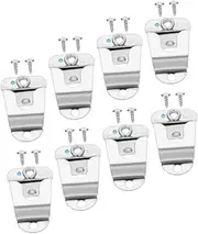 NULYLU 8pcs Mic Hook Holders Compatible Clips for Easy Installation Microphone Hangers for Secure Vehicle Mounting Practical Accessories for Radios and Communication Devices