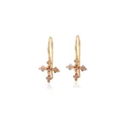 Reva Earrings in Sterling Silver with Tourmaline & Shiny Finish - Elegant Jewellery in Australia