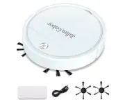 Powerful Suction Sweeping Robotic Cleaner Thin Robot Cleaning Machine-White