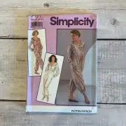 Simplicity 7151 Sewing Pattern Romper Jumpsuit Large Collar Miss Sz XS-XL UNCUT