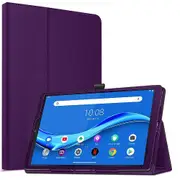 For Lenovo Tab M10 FHD Plus Case, Tab 10.3 2nd Gen TB-X606F / X606 Business Style Leather Smart Magnetic Flip Stand Case Cover (Purple)