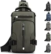 [Generic] Luckyabow Waterproof Crossbody Bag, Luckyabow Crossbody Bag, Travel & Hiking Daypack, Multipurpose Small Sling Backpack