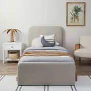 Sully Storage Single Bed - Natural