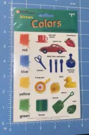 2001 McGraw Hill Children’s Publishing Colors Stickers NIP