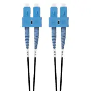 2m SC-SC OS1 / OS2 Singlemode Fibre Optic Cable | Black