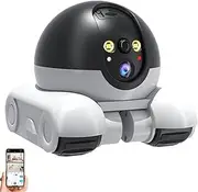 Blinky Bot Camera, Patrol Buddy Robot Camera, Robot Cameras on Wheels, Indoor Movable Security Cameras with 2-Way Talk, Night Vision, App Control, Pet Cameras Home Security (Standard)