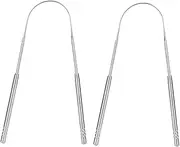 Stainless Steel Tongue Scrapers,U Shaped Tung Scraper Tounge Scrapper Bad Breath Removal Oral Health Protection Tongue Cleaner