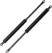 X AUTOHAUX 350mm/13.78" Gas Struts 600N Gas Springs Black Carbon Steel 2 Pcs RV Car Toolbox Lid Storage Box Cover Cabinet Door Cover
