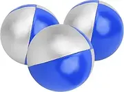 Juggling Balls for Beginners and Professional, Set of 3, Juggle Clubs Kits for Kids and Adults Variety Show Juggling Ball, Indoor Leisure Sports Ball, Fun Puzzle Educational Toy, 63mm(Blue)