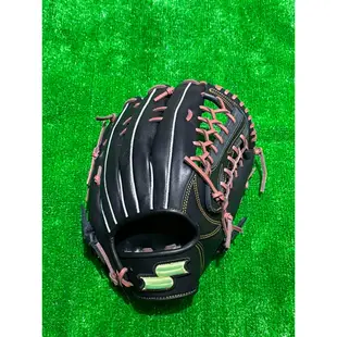 棒球世界 全新SSK全牛皮棒球壘球外野手手套T字外野T網檔SSK880D特價黑色