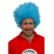 Creepy Blue Thing 1 Thing 2 Wig - Adult