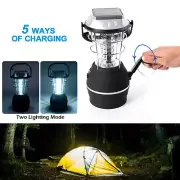 Solar 36LED Lantern Light Rechargeable Camping Outdoor Tent Hiking Lamp Portable