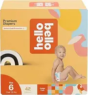 Hello Bello Premium Diapers Size 6, Honeysuckle Designs, 42ct Club Box