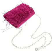[LIFKOME] Modern Shoulder Bag Women's Plush Bag Plush Shoulder Fashionable Evening Crossbody Clutch Purse Elegant Crossbody