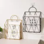 STEEL NEWSPAPER WALL HOLDER STORAGE MAGAZINE BOOK HANGER